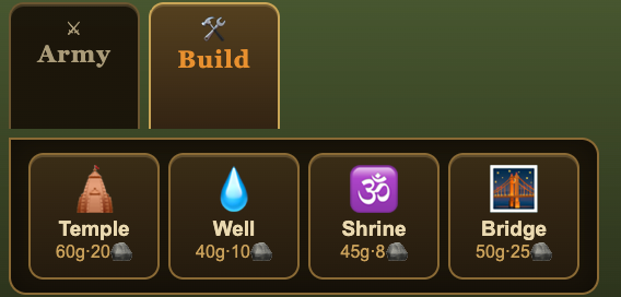 The Build menu