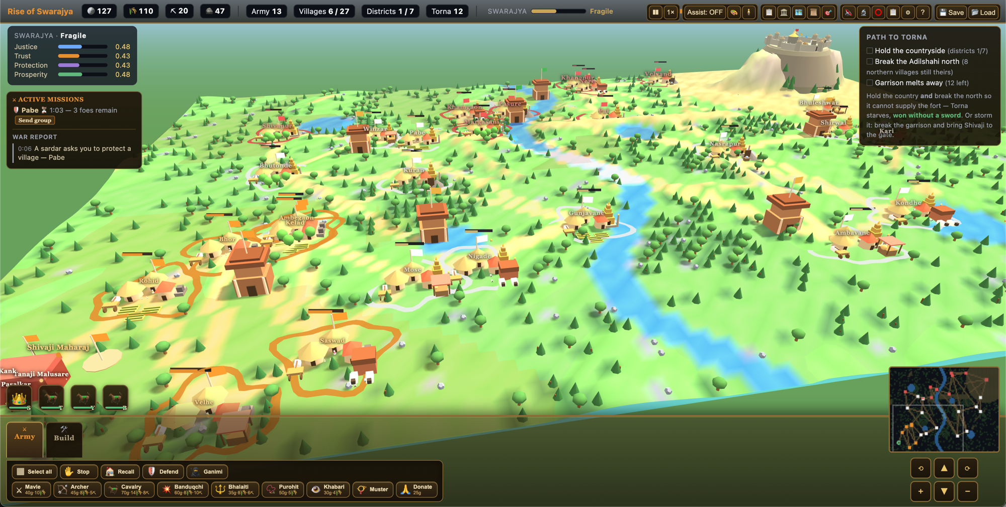 The Maval country in real time