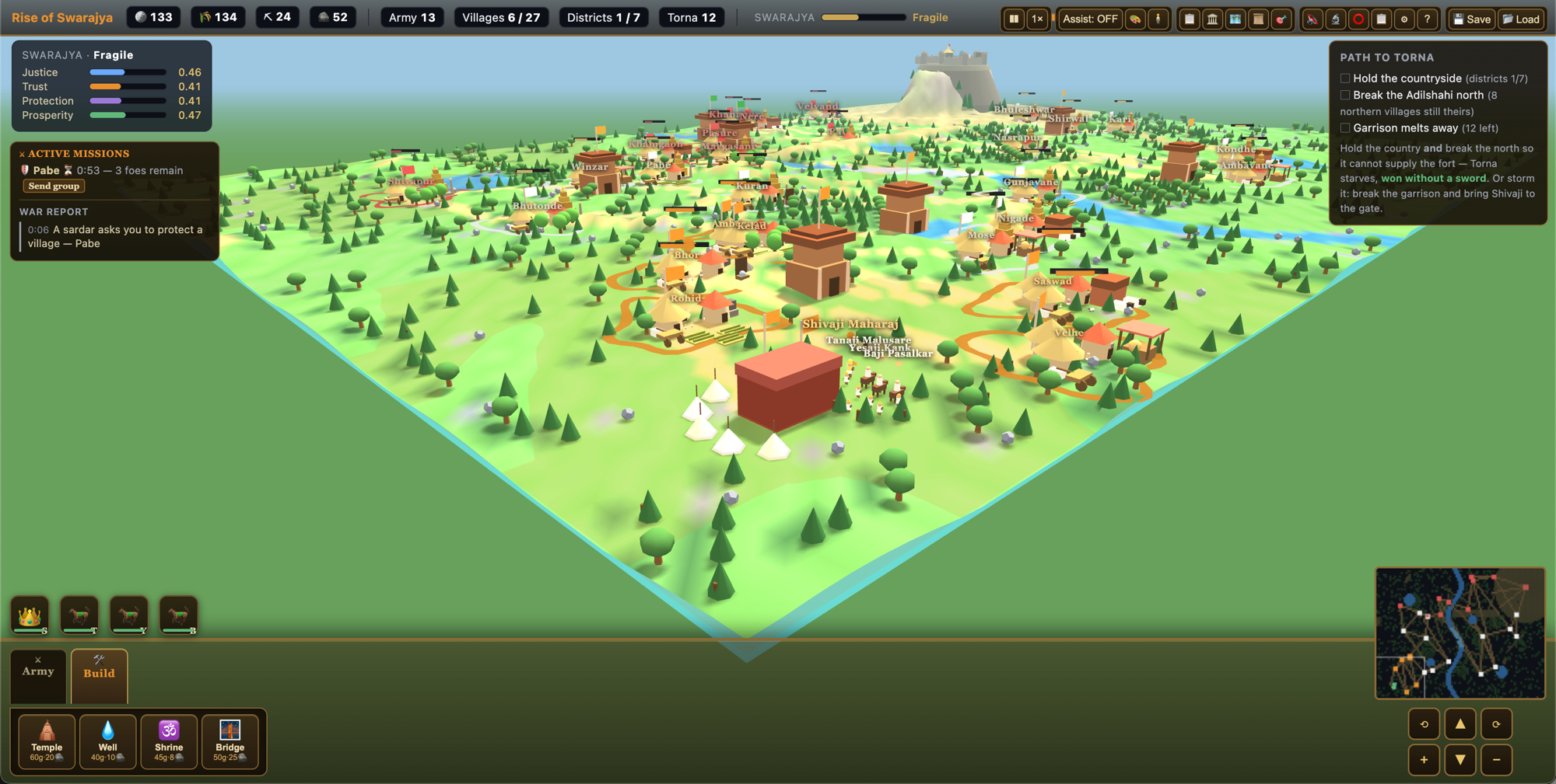 The full game view